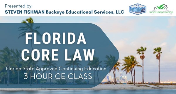 Florida Core Law 3 Hour CE Class for Real Estate Agents - Sarasota
